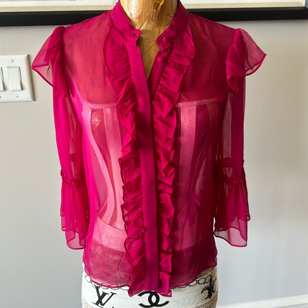 Beautiful sheer blouse worn once